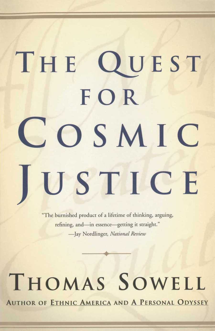 The Quest for Cosmic Justice