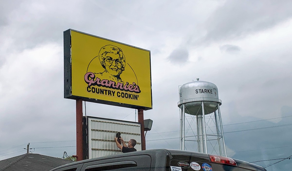 Grannie's is a famous stop in Starke, one day we'll stop for a full-service lunch