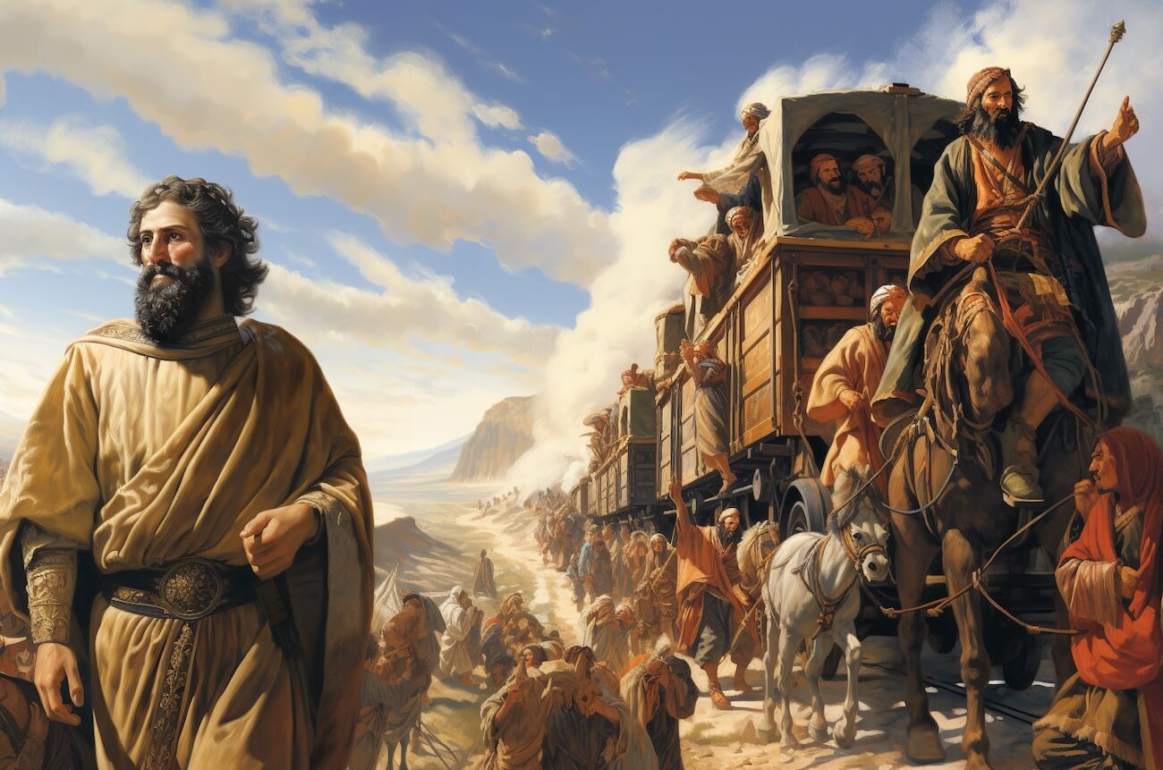 Marco Polo's Transcontinental Railroad, according to Midjourney