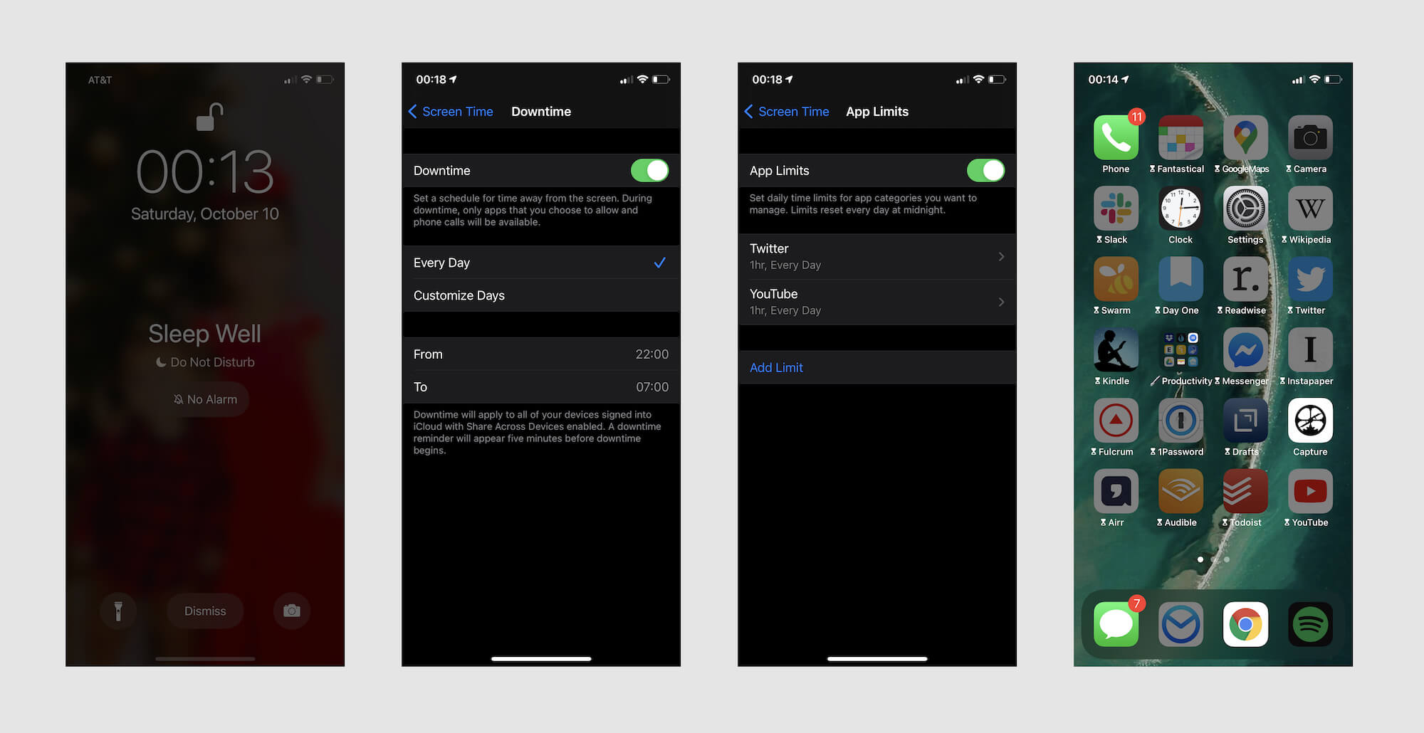 Screen Time setup