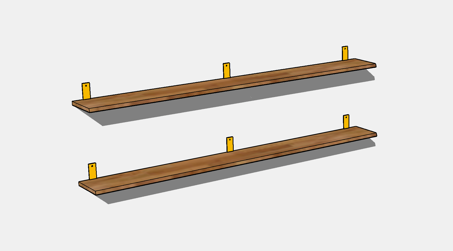 Shelves in SketchUp