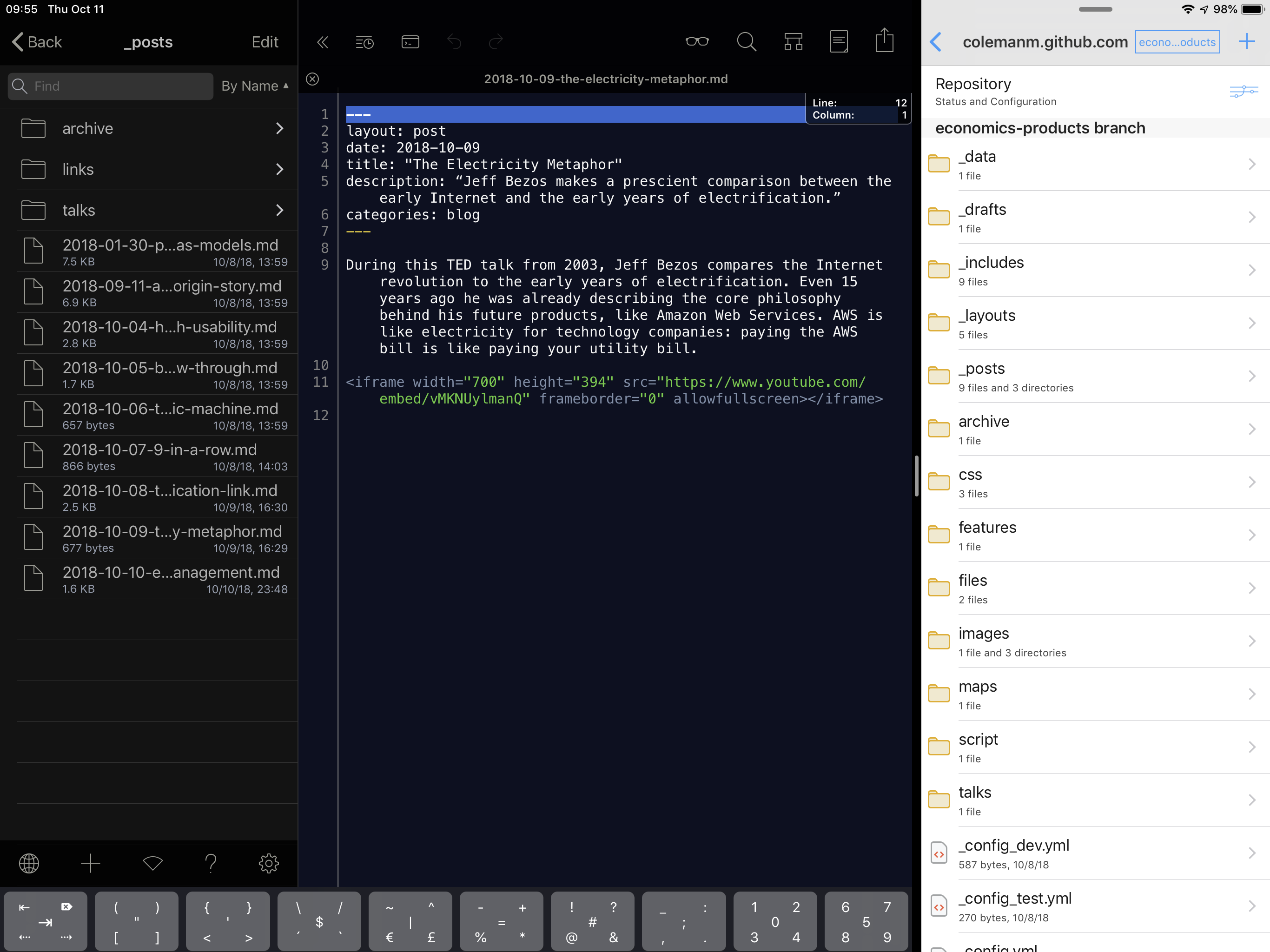Working Copy and Textastic
