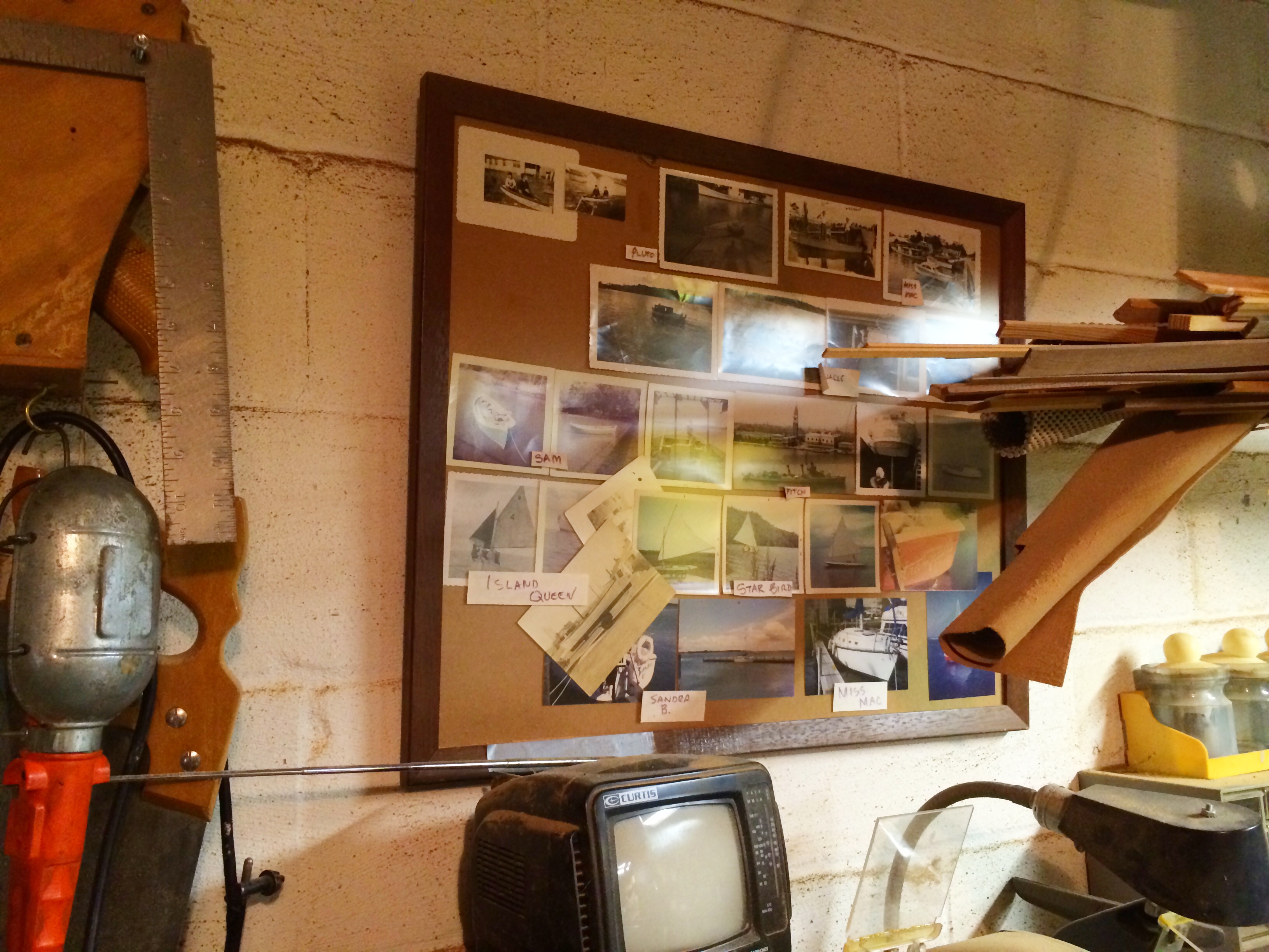 Grandpa's wall of boats